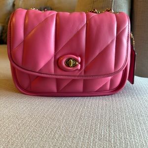 Coach Quilted Madison Shoulder Bag Petunia